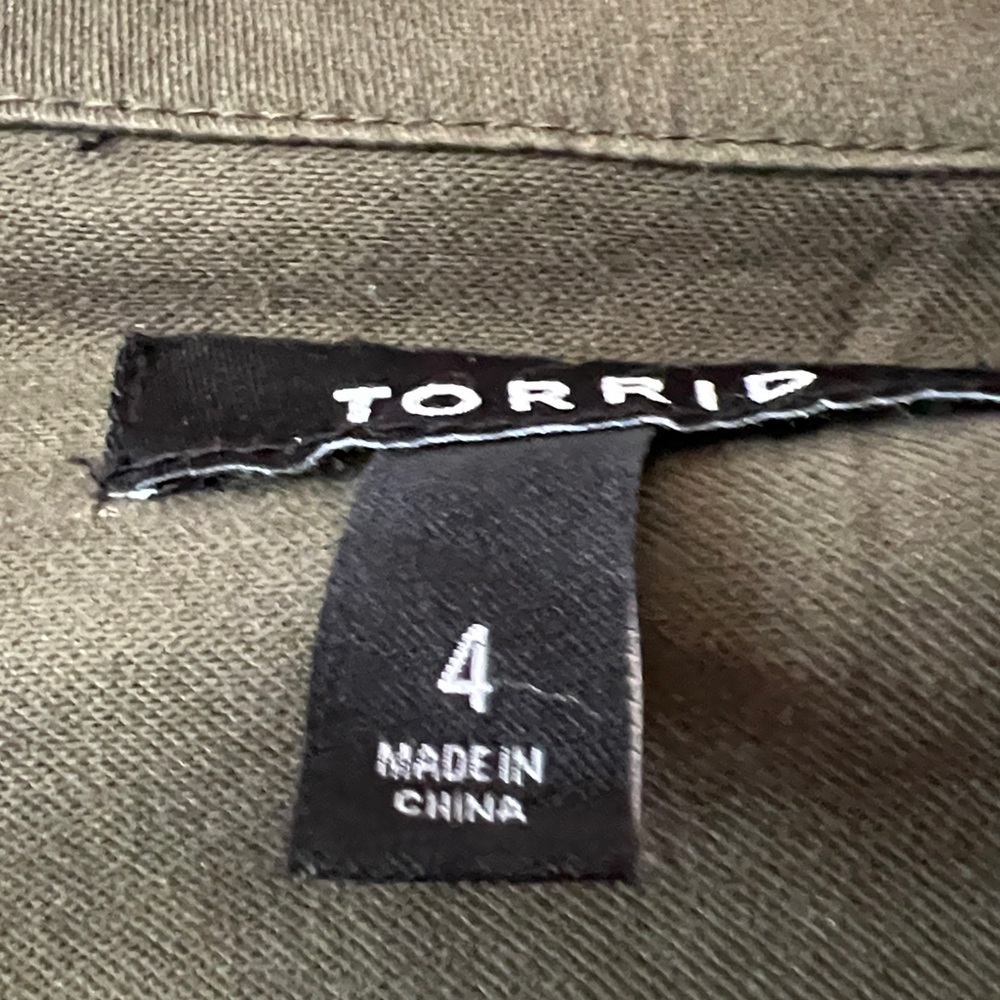 Torrid Dark Green Utility Jacket - image 4